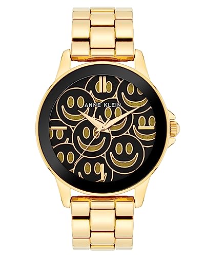 腕時計 アンクライン レディース Anne Klein Women's Smiley Face Patterened Dial Bracelet Watch腕時計 アンクライン レディース