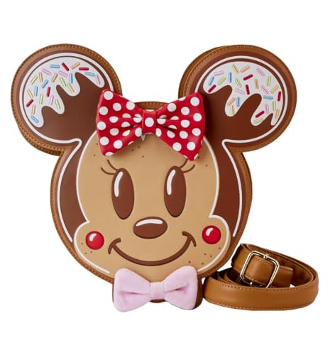 ラウンジフライ アメリカ 日本未発売 バッグ コラボ Loungefly x Disney Mickey and Minnie Gingerbread Cookie Figural Crossbody Bag -Disney Lover Disneybound Christmas Holidayラウンジフライ アメリカ 日本未発売 バッグ コラボ