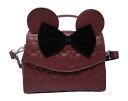 ラウンジフライ アメリカ 日本未発売 バッグ コラボ Loungefly Disney Minnie Mouse Quilted Crossbody Satch...