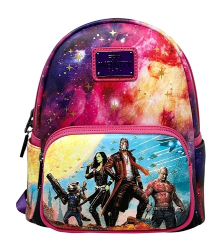 ラウンジフライ アメリカ 日本未発売 バッグ コラボ Loungefly Guardians of the Galaxy Marvel Comics Group Shot Womens Double Strap Shoulder Bag Purseラウンジフライ アメリカ 日本未発売 バッグ コラボ