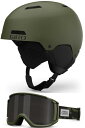 Xm[{[h EB^[X|[c COf [bpf AJf Giro Ledge MIPS Combo Pack Ski Helmet - Snowboarding Helmet with Matching Goggles Matte Trail Green/Xm[{[h EB^[X|[c COf [bpf AJf