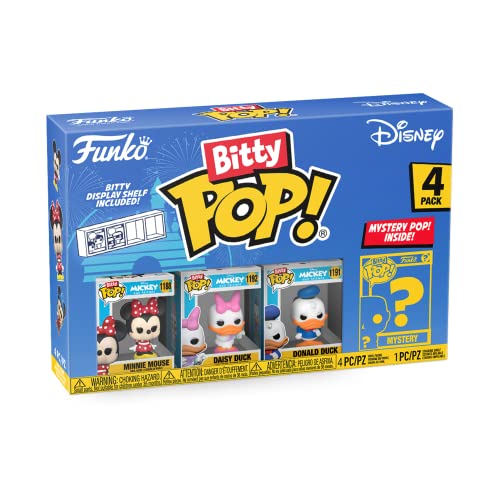 ե FUNKO ե奢 ͷ ꥫľ͢ Funko Bitty Pop! Disney Mini Collectible Toys 4-Pack - Minnie Mouse, Daisy Duck, Donald Duck &Mystery Chase Figure (Styles May Vary)ե FUNKO ե奢 ͷ ꥫľ͢