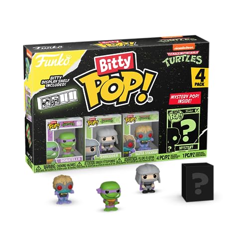 ファンコ FUNKO フィギュア 人形 アメリカ直輸入 Funko Bitty Pop Teenage Mutant Ninja Turtles Mini Collectible Toys 4-Pack - Donatello, Shredder, Baxter Stockman Mystery Chase Figure (Styles May Vary)ファンコ FUNKO フィギュア 人形 アメリカ直輸入