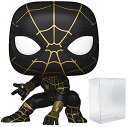 ファンコ FUNKO フィギュア 人形 アメリカ直輸入 Spider-Man POP Marvel No Way Home - Spiderman in Black and Gold Suit Funko Pop! Vinyl Figure (Bundled with Compatible Pop Box Protector Case), Multicolor, 3.7ファンコ FUNKO フィギュア 人形 アメリカ直輸入