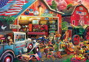 ジグソーパズル 海外製 アメリカ Buffalo Games - Eduard - Antique Barn - 500 Piece Jigsaw Puzzle...