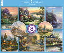 ジグソーパズル 海外製 アメリカ Ceaco - 8 in 1 Multipack - Thomas Kinkade - (2) Round 300 Piece...