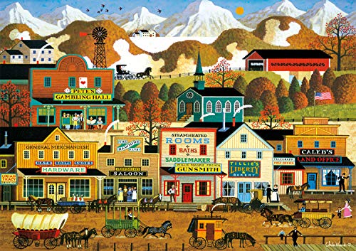 ジグソーパズル 海外製 アメリカ Buffalo Games - Charles Wysocki - Pete's Gambling Hall - 300 Large Piece Jigsaw Puzzleジグソーパズル 海外製 アメリカ