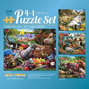 ジグソーパズル 海外製 アメリカ Bits and Pieces ? 4-in-1 Multipack Jigsaws 500 Piece Puzzles for Adults - Puzzles Measures 18" x 24" ? Picnic Surprise Pickup Tractor Summer Retreat 500 pc Multipack Jigsaws by Artist ジグソーパズル 海外製 アメリカ
