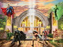 ジグソーパズル 海外製 アメリカ Ceaco ? DC Comics ? Justice League - Thomas Kinkade - Hall of Justice - 500 Piece Jigsaw Puzzleジグソーパズル 海外製 アメリカ