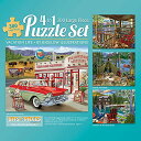 ジグソーパズル 海外製 アメリカ Bits and Pieces ? 4-in-1 Multi-Pack Large 300 Piece Jigsaw Puzz...