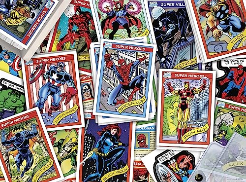 ジグソーパズル 海外製 アメリカ Buffalo Games - Marvel - Trading Cards - 1000 Piece Jigsaw Puzzle for Adults Challenging Puzzle Perfect for Game Nights - 1000 Piece Finished Size is 26.75 x 19.75ジグソーパズル 海外製 アメリカ