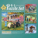 ジグソーパズル 海外製 アメリカ Bits and Pieces ? 4-in-1 Multi-Pack 300 Piece Jigsaw Puzzles fo...