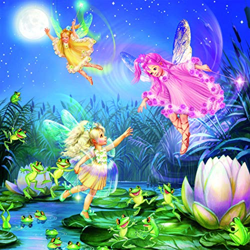 ジグソーパズル 海外製 アメリカ Ceaco - Forest Fairies Glitter - Fairies with Dancing Frogs - 100 Piece Jigsaw Puzzleジグソーパズル 海外製 アメリカ