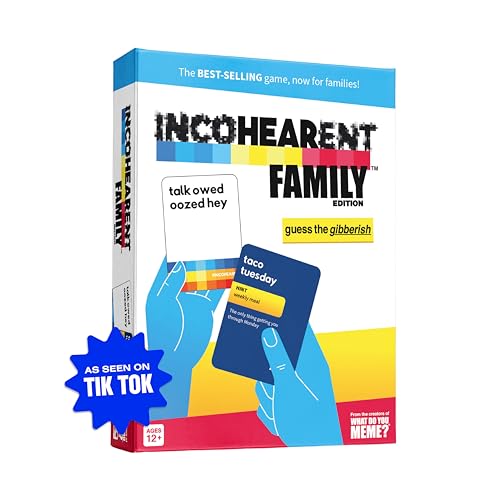 ボードゲーム 英語 アメリカ 海外ゲーム WHAT DO YOU MEME Incohearent Family Edition - The Family Game Where You Compete to Guess The Gibberish - Family Card Games for Kids and Adultsボードゲーム 英語 アメリカ 海外ゲーム