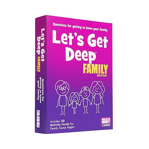 ボードゲーム 英語 アメリカ 海外ゲーム WHAT DO YOU MEME Let 039 s Get Deep Family Edition - Family Conversation Cards - Get to Know Each Other Card Gamesボードゲーム 英語 アメリカ 海外ゲーム