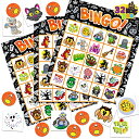 ボードゲーム 英語 アメリカ 海外ゲーム JOYIN 32 Halloween Bingo Game ...