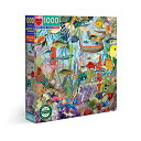 ジグソーパズル 海外製 アメリカ eeBoo: Piece and Love Gems and Fish 1000 Piece Square Jigsaw Puzzle, Sturdy Puzzle Pieces, A Cooperative Activity with Friends and Familyジグソーパズル 海外製 アメリカ