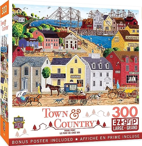 ジグソーパズル 海外製 アメリカ MasterPieces 300 Piece EZ Grip Jigsaw Puzzle - Home Port - 18"x24"ジグソーパズル 海外製 アメリカ