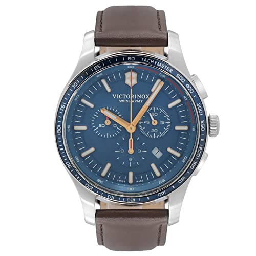 ビクトリノックス 腕時計（メンズ） 腕時計 ビクトリノックス スイス メンズ Victorinox Swiss Army Men's Alliance Sport Blue Dial Brown Leather Band Chrono Watch Limited Edition 249152腕時計 ビクトリノックス スイス メンズ