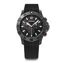 腕時計 ウェンガー スイス メンズ 腕時計 WENGER Seaforce 01.0643.120 Men 039 s Watch with Chronograph Diameter 43 mm, Swiss Made Analogue Quartz, Waterproof up to 200 m, Silicone Strap, Black, black, Strap.腕時計 ウェンガー スイス メンズ 腕時計