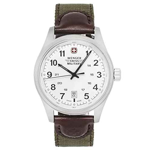 ウェンガー 腕時計（メンズ） 腕時計 ウェンガー スイス メンズ 腕時計 Wenger Swiss Army Men's Terragraph 43mm Strap Watch 79311S腕時計 ウェンガー スイス メンズ 腕時計