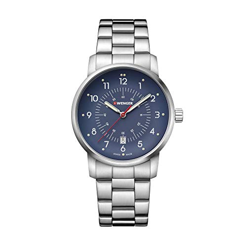 ウェンガー 腕時計（メンズ） 腕時計 ウェンガー スイス メンズ 腕時計 Wenger Men's Analogue Quartz Watch with Stainless Steel Strap 01.1641.118腕時計 ウェンガー スイス メンズ 腕時計