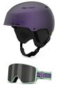 Xm[{[h EB^[X|[c COf [bpf AJf Giro Emerge MIPS Combo Pack Ski Helmet - Snowboarding Helmet with Matching Goggles Matte Black/PurplXm[{[h EB^[X|[c COf [bpf AJf