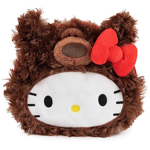 ガンド GUND ぬいぐるみ リアル お世話 GUND Sanrio Hello Kitty Philbin Teddy Bear Plush Pouch with Zipper for Ages 1 and Up, Brown, 5.5”ガンド GUND ぬいぐるみ リアル お世話