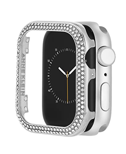 腕時計 アンクライン レディース Anne Klein Premium Crystal Bumper, Compatible with Apple Watch, Seamless Fit, Easy Installation, Bumper for Apple Watch (44mm, Silver)腕時計 アンクライン レディース