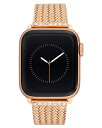 腕時計 アンクライン レディース Anne Klein Mesh Fashion Band for Apple Watch, Secure, Adjustable, Apple Watch Replacement Band, Fits Most Wrists (42/44/45mm, Rose Gold),WK-1015RGRG腕時計 アンクライン レディース