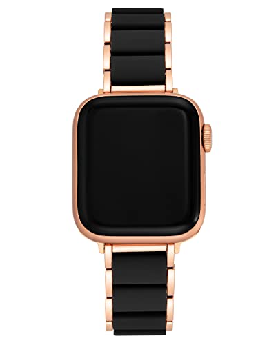 腕時計 アンクライン レディース Anne Klein Rubberized Fashion Bracelet for Apple Watch, Secure, Adjustable, Apple Watch Replacement Band, Fits Most Wrists腕時計 アンクライン レディース