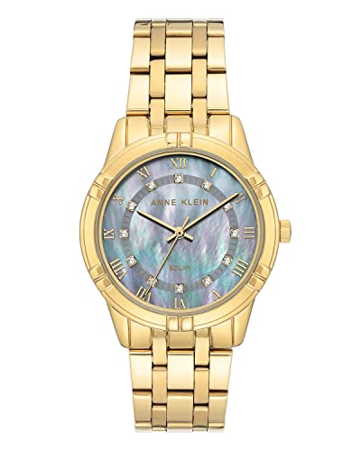 腕時計 アンクライン レディース Anne Klein Women's Solar Powered Premium Crystal Accented Bracelet Watch腕時計 アンクライン レディース