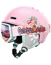 Xm[{[h EB^[X|[c COf [bpf AJf OutdoorMaster Kids Ski Helmet and Goggles Set, Snowboard Helmet, Durable PC Shell & EPS Foam, Snow HXm[{[h EB^[X|[c COf [bpf AJf