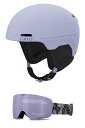 Xm[{[h EB^[X|[c COf [bpf AJf Giro Owen Spherical Combo Pack Ski Helmet - Snowboarding Helmet with Matching Goggles Matte Lilac/GrXm[{[h EB^[X|[c COf [bpf AJf