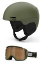 Xm[{[h EB^[X|[c COf [bpf AJf Giro Owen Spherical Combo Pack Ski Helmet - Snowboarding Helmet with Matching Goggles Matte Trail GrXm[{[h EB^[X|[c COf [bpf AJf