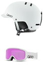 Xm[{[h EB^[X|[c COf [bpf AJf Giro Surface Combo Pack Ski Helmet - Snowboarding Helmet with Matching Goggles Matte White/White WorXm[{[h EB^[X|[c COf [bpf AJf