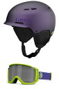 Xm[{[h EB^[X|[c COf [bpf AJf Giro Trig MIPS Combo Pack Ski Helmet - Snowboarding Helmet with Matching Goggles Matte Black/Purple Xm[{[h EB^[X|[c COf [bpf AJf