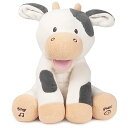 ガンド GUND ぬいぐるみ リアル お世話 Baby GUND Buttermilk the Cow Animated Plush, Singing Stuffed Animal Sensory Toy, Sings Old MacDonald and Teaches Animal Sounds, Cream/Grey, 12”ガンド GUND ぬいぐるみ リアル お世話