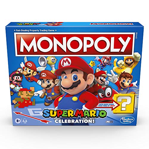 ボードゲーム 英語 アメリカ 海外ゲーム Monopoly Super Mario Celebration Edition Board Game for Super Mario Fans for Ages 8 and Up with Video Game Sound Effects, Multicolorボードゲーム 英語 アメリカ 海外ゲーム