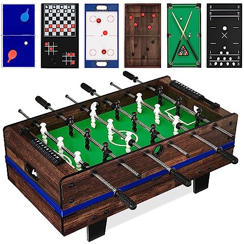 ボードゲーム 英語 アメリカ 海外ゲーム Best Choice Products 11-in-1 Kids Combo Game Table Set for Home, Game Room w/Ping Pong, Foosball, Air Hockey, Chess, Checkers, Shuffleboard, Bowling, 5 Accessory Bags - Dark ボードゲーム 英語 アメリカ 海外ゲーム