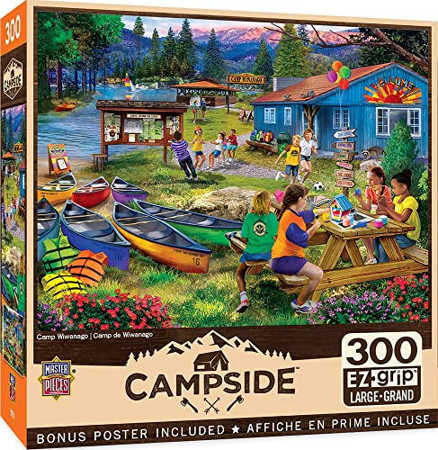 ジグソーパズル 海外製 アメリカ Masterpieces 300 Piece EZ Grip Jigsaw Puzzle - Camp Wiwanago - 18"x24"ジグソーパズル 海外製 アメリカ