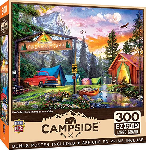 ジグソーパズル 海外製 アメリカ MasterPieces 300 Piece EZ Grip Jigsaw Puzzle - Pine Valley Camp - 18"x24"ジグソーパズル 海外製 アメリカ