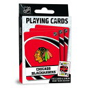 真っ黒　トランプ ボードゲーム 英語 アメリカ 海外ゲーム MasterPieces Family Games - NHL Chicago Blackhawks Playing Cards - Officially Licensed Playing Card Deck for Adults, Kids, and Familyボードゲーム 英語 アメリカ 海外ゲーム