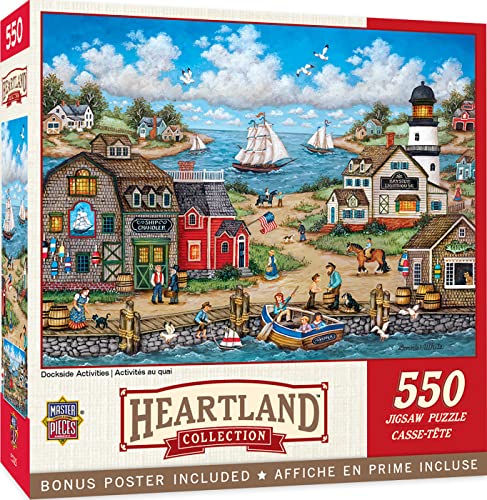 ジグソーパズル 海外製 アメリカ Baby Fanatic MasterPieces 550 Piece Jigsaw Puzzle for Adults, Family, Or Kids - Dockside Activities - 18"x24"ジグソーパズル 海外製 アメリカ