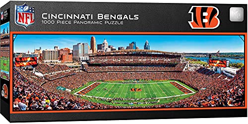 ジグソーパズル 海外製 アメリカ Master Pieces NFL Cincinnati Bengals Stadium Panoramic Jigsaw Puzzle, 1000 Pieces, Team Color (91434)ジグソーパズル 海外製 アメリカ