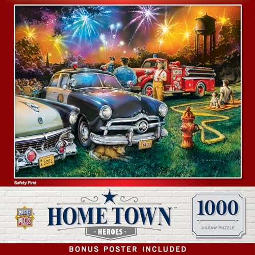 ѥ  ꥫ Hometown Heroes - Safety First 1000pc Puzzleѥ  ꥫ