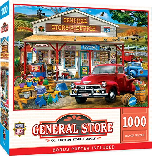 ジグソーパズル 海外製 アメリカ MasterPieces 1000 Piece Jigsaw Puzzle For Adults, Family, Or Kids - Countryside Store & Supply - 19.25"x26.75"ジグソーパズル 海外製 アメリカ