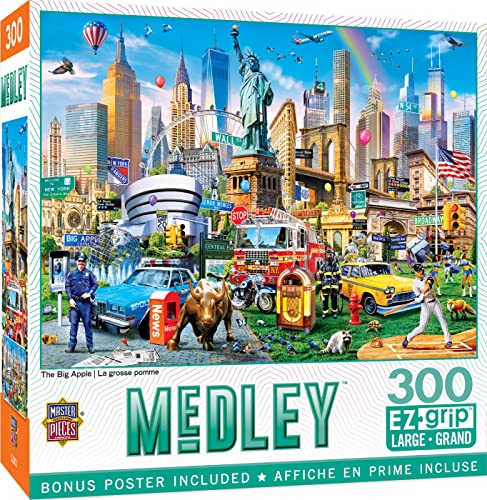 ジグソーパズル 海外製 アメリカ Masterpieces 300 Piece EZ Grip Jigsaw Puzzle - The Big Apple - 18"x24"ジグソーパズル 海外製 アメリカ