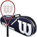 テニス ラケット 輸入 アメリカ ウィルソン Wilson Federer Pro Staff Precision XL 110 Gloss Red Tennis Racquet in Grip Size 4 3/8 Bundled with a Navy Advantage II Tennis Bag (Incredible Feel and Control)テニス ラケット 輸入 アメリカ ウィルソン