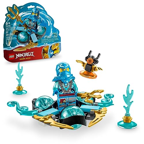 レゴ LEGO NINJAGO NYA’s Dragon Power Spinjitzu Drift 71778 Creative Blue Ninja Toy, Gift Idea for 6 Year Old Boys and Girls, Interactive Spinning Toys, Includes NYA Minifigureレゴ